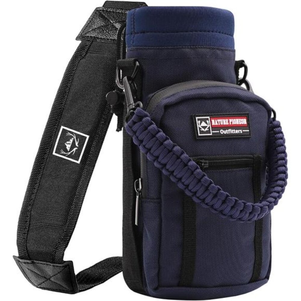 Water Bottle Holder with Strap 25 32 40 64 oz Insulated WaterBottle CarrierSling